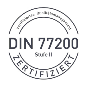 DIN 77200 zertifiziert
